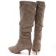 5. Low-heeled boots insulated suede beige Sergio Leone KZ-28