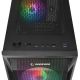 5. RAMPAGE SHIVA PC Case with Window, 4x 120 mm Rainbow Fans, Black