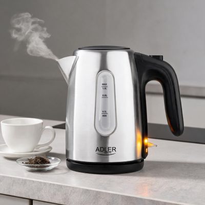 7. Adler AD 1273 electric kettle (1200W 1l; silver)