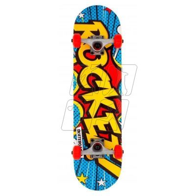 Rocket Mini Popart Complete Multi 7.5" RKT-COM-1533 skateboard