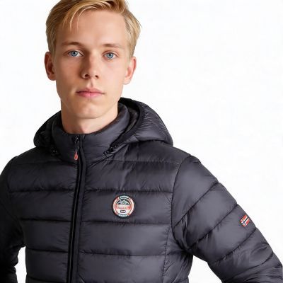 7. Geographical Norway men's jacket AMIGOMAP LONG HOOD DB NAVY MEN 233 NAVY (WZ5088H/GN-MARINE)
