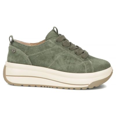2. Filippo DP7959 green leather platform sneakers