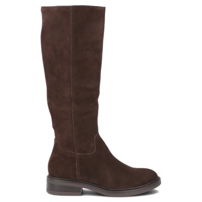 Brown leather boots with stretch Filippo DKZ8222