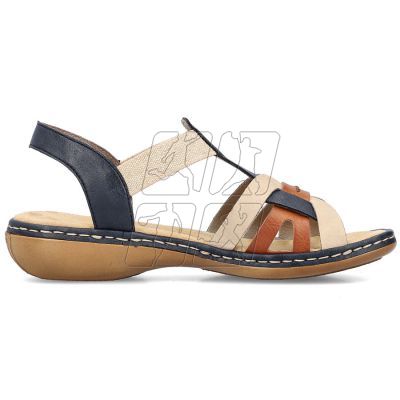 10. Comfortable Rieker W RKR662 multicolor sandals