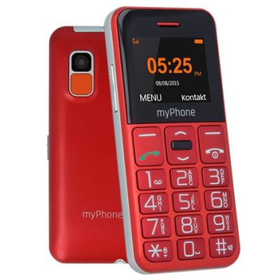 myPhone Halo Easy 4.32 cm (1.7") 70 g Gray, Red Beginner's Phone