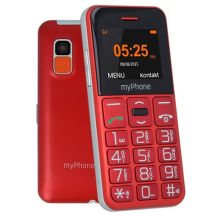 myPhone Halo Easy 4.32 cm (1.7") 70 g Gray, Red Beginner's Phone