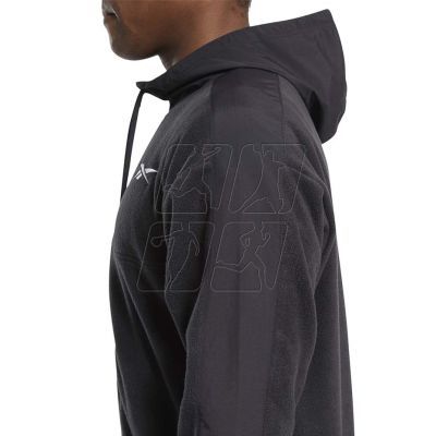 11. Reebok Workout Ready Fleece Full Zip Hoodie M FS8450