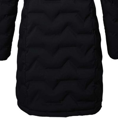 6. Killtec KOW 9 women's technical parka, quilted, hooded, zippered, waterproof, black (41806/200)