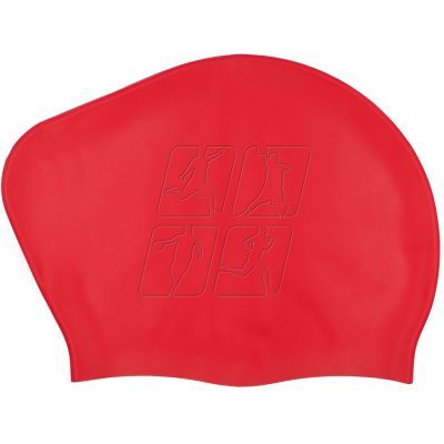 4. Silicone swimming cap Crowell Recycling Pearl red col.9