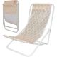 10. FOLDABLE BEACH CHAIR WITH HEADREST, ORANGE