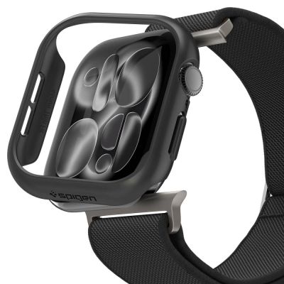 2. Spigen Thin Fit case + Spigen Lite Fit Ultra band set for Apple Watch (46 mm) - black