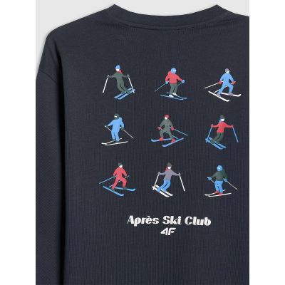 6. Longsleeve regular with print for boys 4F 4FJRAW25TLONM587-31S