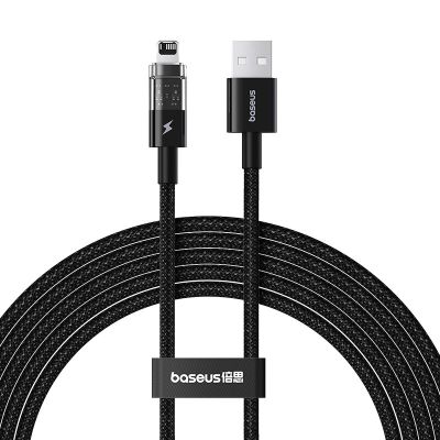 6. Baseus Gem USB Type A to iPhone 2.4A Cable (Black)