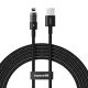 6. Baseus Gem USB Type A to iPhone 2.4A Cable (Black)
