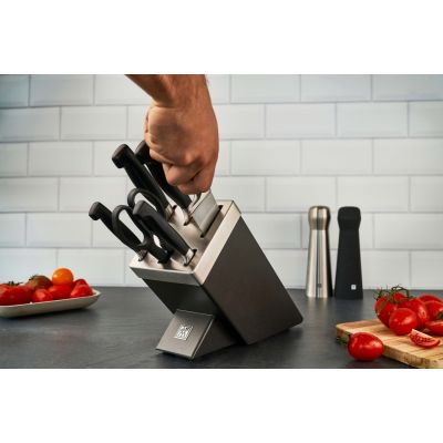 7. ZWILLING Four Star 35148-507-0 Self-Sharpening Knife Set, 7 Pieces, Gray
