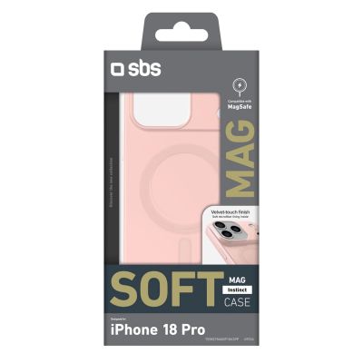 2. SBS Instinct Mag Case for iPhone 18 Pro / 17 Pro Compatible with MagSafe - Pink