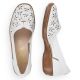 9. Rieker W RKR442B openwork leather shoes white