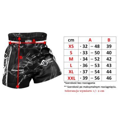 6. MASTERS ST-MARBLE training shorts black