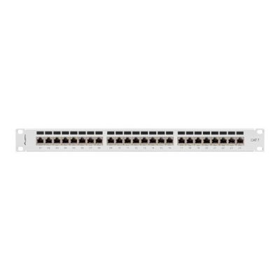 12. LANBERG PATCH PANEL 24 PORT 1U 19" CAT.7 FTP GRAY PPS7-1024-S