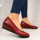 7. Red wedge pumps W Vinceza