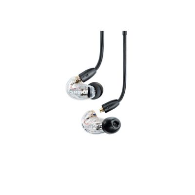 2. Shure SE215DYCL+UNI-EFS - AONIC215 Single Driver In-Ear Headphones with 3.5mm Cable (Clear)