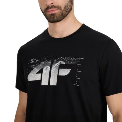 4. Men's T-shirt 4F M2359 deep black 4FWAW25TTSHM2359 20S