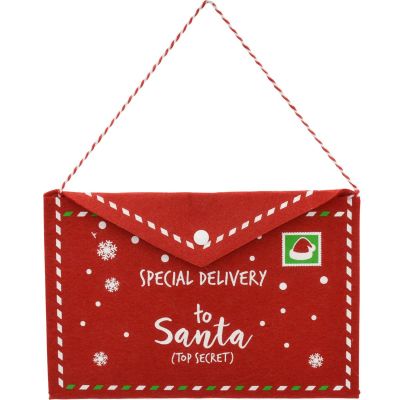 2. CHRISTMAS ENVELOPE LETTER TO SANTA CLAUS FELT 26x16CM SPECIAL DELIVERY