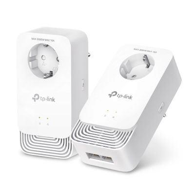 2. TP-Link PG2400P KIT PowerLine Network Adapter, 1428 Mbit/s, Wired LAN, White, 2 pcs.