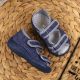 4. Boys' slippers and sandals, navy blue Nazo