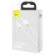 5. Baseus Superior USB - Lightning cable 2.4A 0.25 m White (CALYS-02)