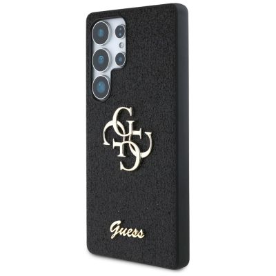 2. Guess Fixed Glitter Big 4G Metal Logo case for Samsung Galaxy S25 Ultra black