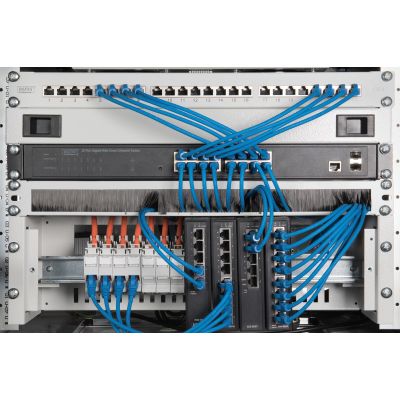 10. Digitus DIN rail panel for 482.6 mm (19") rack mounting, 3U