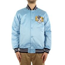 Mitchell & Ness NCAA Heavyweight Satin Jacket University Of North Carolina OJBF3413-UNCYYPPPLTBL