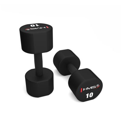 7. HPT10 2 x 10 KG POLYURETHANE TPU HMS Dumbbells