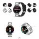 2. GIEWONT Vertex SmartCall GW450-5 Silver/Carbon Leather smartwatch