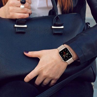 3. Tech-Protect MilaneseBand for Apple Watch 4 / 5 / 6 / 7 / 8 / 9 / SE / Ultra 1 / 2 (42/44/45/49 mm) - Black