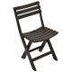 16. SET OF 4 FOLDABLE PLASTIC CATERING CHAIRS KOMODO ANTHRACITE