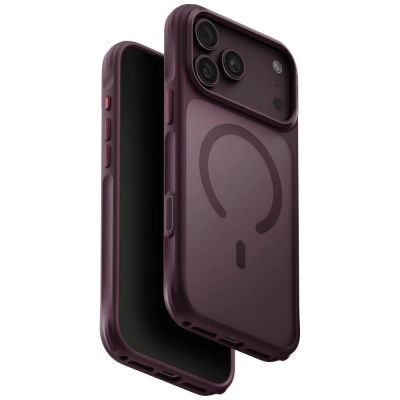 Uniq Veren Magclick Charging case for iPhone 18 Pro Max / 17 Pro Max - burgundy