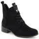 18. Women’s Lace-Up and Zip Ankle Boots, Warm-Lined, Black M.Daszyński SA198-24