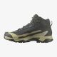 4. Salomon X Ultra 5 Mid GTX hiking shoes - peat/gray green/blue