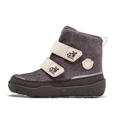 4. Affenzahn Comfy Rhino Recycled Wool Barefoot Winter Boots (01250-80028)