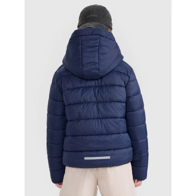 2. Children's down jacket with synthetic filling, unisex, 4F 4FJRAW25TDJAU0804-31S