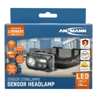 2. Ansmann HD230BS Black COB LED Headlamp