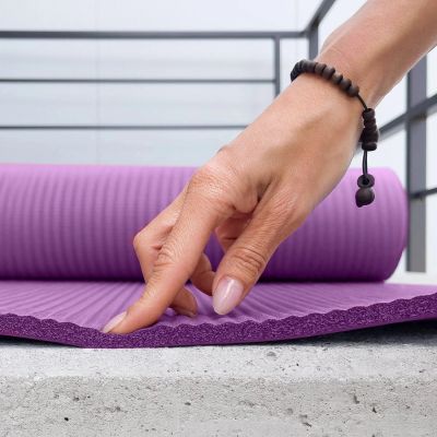 6. Wozinsky WNSP-15F Exercise Mat 183 x 61 x 1.5 cm Thick Gymnastic Mat for Yoga and Fitness - Purple