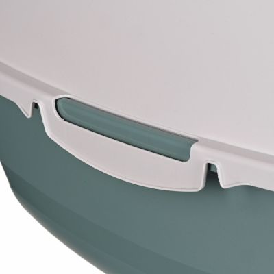 11. ROTHO Bailey White and Green - Cat Litter Box