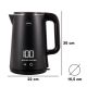 13. ELDOM CORDLESS KETTLE C515C 1.8 L 2000W BLACK 5 PROGRAMS 45, 55, 70, 85, 100°C, KEEP TEMPERATURE