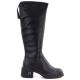 6. Women's leather ankle boots, black, Vinceza FIO27-67056