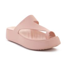 CROCS GETAWAY PLATFORM TOE LOOP IN PINK CARAMEL 210834-7AF