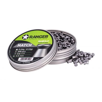 4.5 mm RANGER Diabolo Professional Match flat pellets 500 pcs 0.54 g