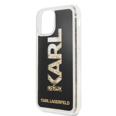 3. Karl Lagerfeld Karl Logo Glitter Case for iPhone 11 Pro - Black